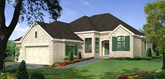 Traditional house plans 21-497 - front exterior, 3,895 sq ft, 3 bed, 3 bath house plans | Monster House Plans