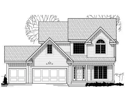 Traditional house plans 21-505 - front exterior, 1,618 sq ft, 3 bed, 2 bath house plans | Monster House Plans