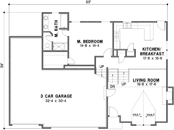 Main Floor Plan: 21-518