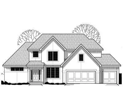 Traditional house plans 21-520 - front exterior, 2,572 sq ft, 4 bed, 3 bath house plans | Monster House Plans