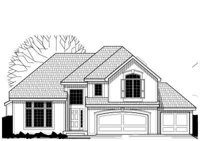 Traditional house plans 21-521 - front exterior, 2,881 sq ft, 4 bed, 3 bath house plans | Monster House Plans