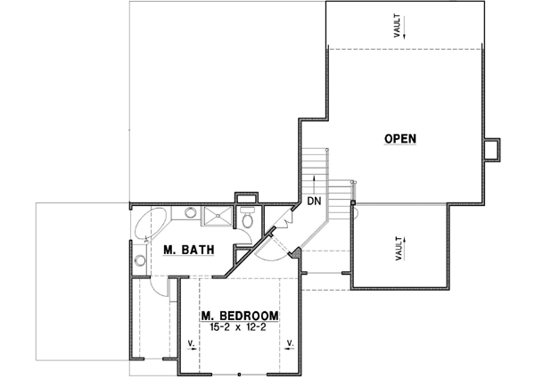 Upper/Second Floor Plan: 21-522