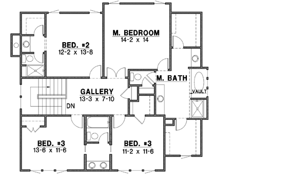 Upper/Second Floor Plan:21-523