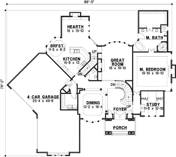 Main Floor Plan: 21-524