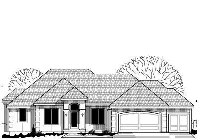 European house plans 21-528 - front exterior, 4,058 sq ft, 4 bed, 4 bath house plans | Monster House Plans