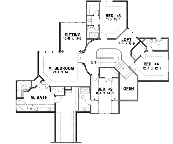 Upper/Second Floor Plan: 21-538