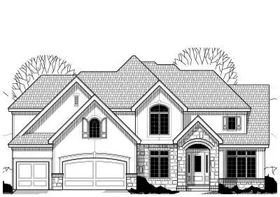 Traditional house plans 21-539 - front exterior, 3,784 sq ft, 4 bed, 4 bath house plans | Monster House Plans