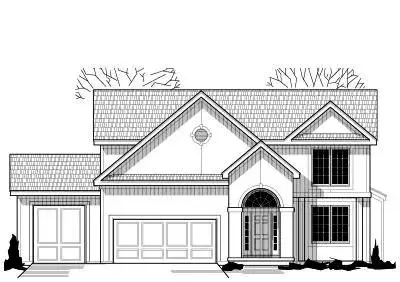 Traditional house plans 21-545 - front exterior, 2,313 sq ft, 4 bed, 3 bath house plans | Monster House Plans