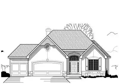 Traditional house plans 21-550 - front exterior, 2,741 sq ft, 4 bed, 3 bath house plans | Monster House Plans