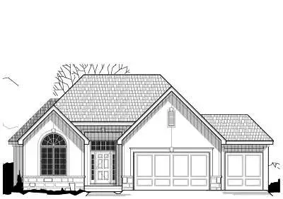 Traditional house plans 21-552 - front exterior, 2,587 sq ft, 3 bed, 2 bath house plans | Monster House Plans
