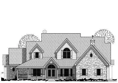 Country house plans 21-553 - front exterior, 7,185 sq ft, 4 bed, 4 bath house plans | Monster House Plans
