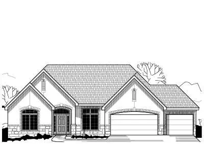 Traditional house plans 21-560 - front exterior, 2,432 sq ft, 2 bed, 3 bath house plans | Monster House Plans