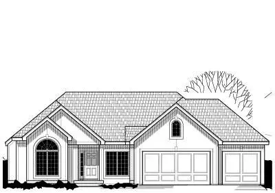 Traditional house plans 21-561 - front exterior, 1,510 sq ft, 3 bed, 2 bath house plans | Monster House Plans
