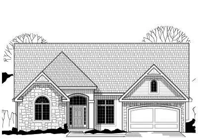 Traditional house plans 21-565 - front exterior, 2,768 sq ft, 4 bed, 3 bath house plans | Monster House Plans