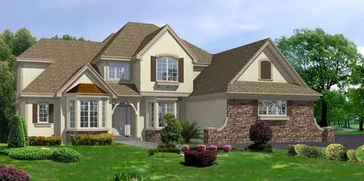 Traditional house plans 21-571 - front exterior, 5,777 sq ft, 5 bed, 4 bath house plans | Monster House Plans