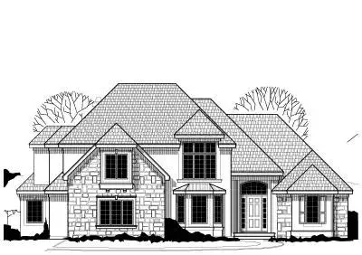 Traditional house plans 21-591 - front exterior, 3,860 sq ft, 4 bed, 3 bath house plans | Monster House Plans