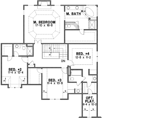 Upper/Second Floor Plan:21-596