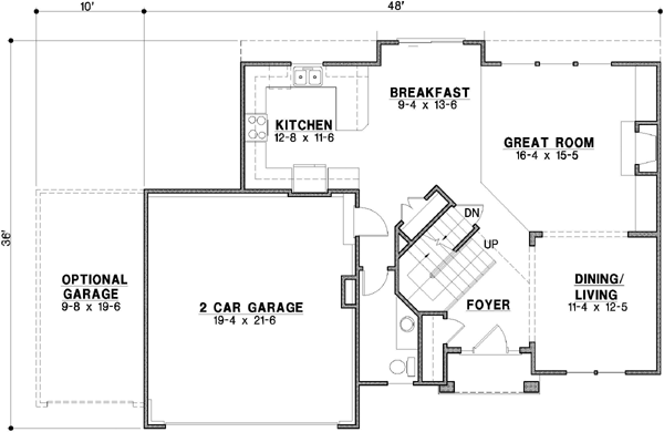 Main Floor Plan: 21-603