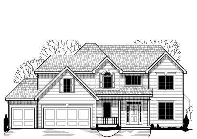 Traditional house plans 21-605 - front exterior, 2,425 sq ft, 4 bed, 2 bath house plans | Monster House Plans