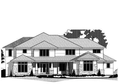 Contemporary house plans 21-609 - front exterior, 7,179 sq ft, 6 bed, 6 bath house plans | Monster House Plans