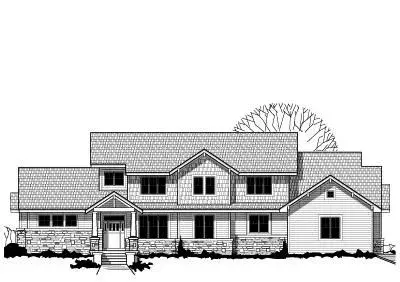 Craftsman house plans 21-615 - front exterior, 4,517 sq ft, 4 bed, 4 bath house plans | Monster House Plans
