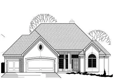 Traditional house plans 21-636 - front exterior, 3,893 sq ft, 4 bed, 3 bath house plans | Monster House Plans