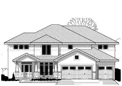 Craftsman house plans 21-644 - front exterior, 3,075 sq ft, 4 bed, 4 bath house plans | Monster House Plans