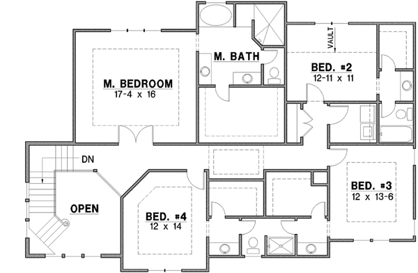 Upper/Second Floor Plan:21-644