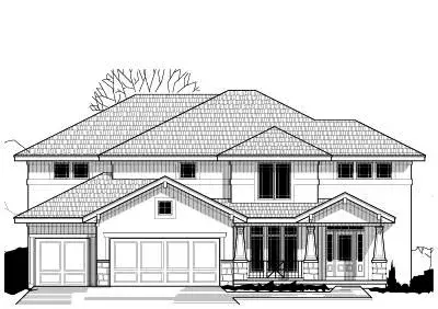 Craftsman house plans 21-645 - front exterior, 3,078 sq ft, 4 bed, 4 bath house plans | Monster House Plans