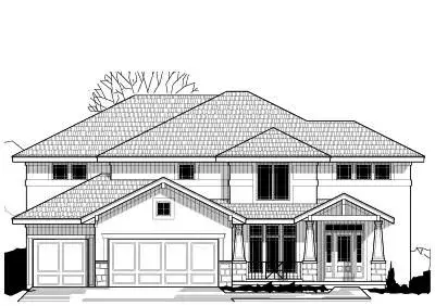 Craftsman house plans 21-646 - front exterior, 3,060 sq ft, 4 bed, 4 bath house plans | Monster House Plans