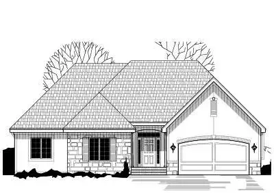 Traditional house plans 21-667 - front exterior, 1,713 sq ft, 3 bed, 2 bath house plans | Monster House Plans