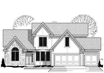 Traditional house plans 21-670 - front exterior, 2,111 sq ft, 4 bed, 2 bath house plans | Monster House Plans