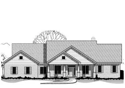 Craftsman house plans 21-675 - front exterior, 4,462 sq ft, 3 bed, 3 bath house plans | Monster House Plans