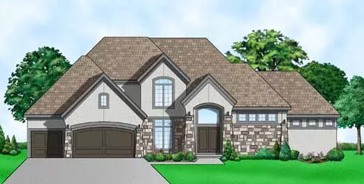 Traditional house plans 21-676 - front exterior, 3,691 sq ft, 4 bed, 3 bath house plans | Monster House Plans