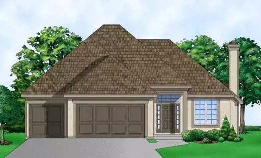 Traditional house plans 21-678 - front exterior, 2,669 sq ft, 4 bed, 3 bath house plans | Monster House Plans