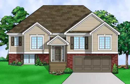 Traditional house plans 21-693 - front exterior, 2,152 sq ft, 4 bed, 3 bath house plans | Monster House Plans