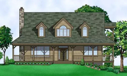 Country house plans 21-701 - front exterior, 3,218 sq ft, 5 bed, 3 bath house plans | Monster House Plans