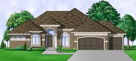 Mediterranean house plans 21-704 - front exterior, 3,824 sq ft, 4 bed, 4 bath house plans | Monster House Plans