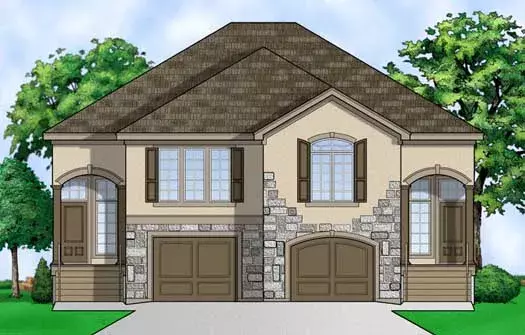 European house plans 21-706 - front exterior, 3,269 sq ft, 6 bed, 4 bath house plans | Monster House Plans