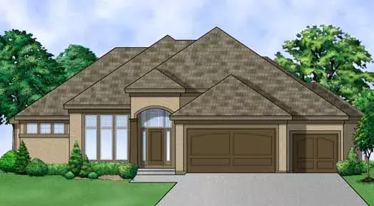 Traditional house plans 21-711 - front exterior, 3,479 sq ft, 4 bed, 3 bath house plans | Monster House Plans