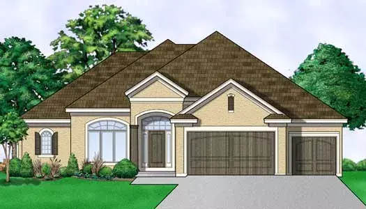 Traditional house plans 21-712 - front exterior, 2,894 sq ft, 4 bed, 3 bath house plans | Monster House Plans