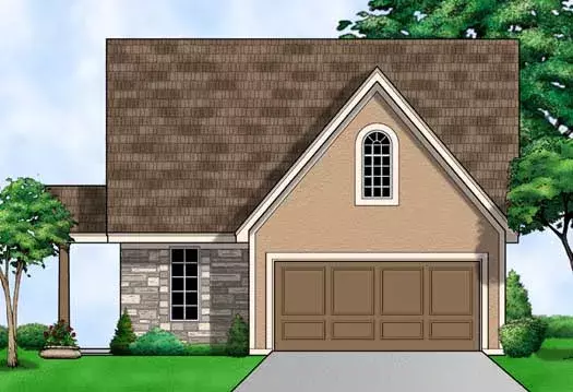 European house plans 21-714 - front exterior, 1,665 sq ft, 0 bed, 0 bath house plans | Monster House Plans