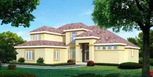 Contemporary house plans 21-715 - front exterior, 3,598 sq ft, 4 bed, 4 bath house plans | Monster House Plans