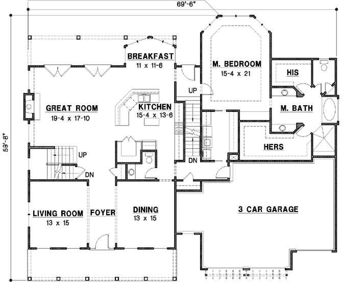 Main Floor Plan: 21-736