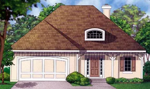 Traditional house plans 21-738 - front exterior, 2,741 sq ft, 4 bed, 3 bath house plans | Monster House Plans