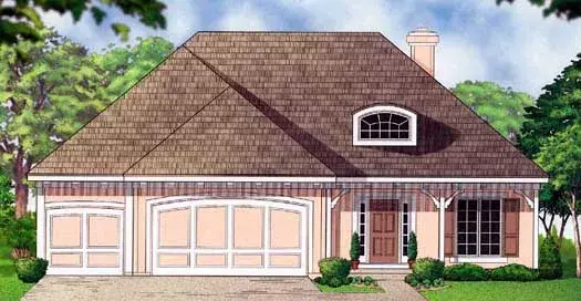 Traditional house plans 21-740 - front exterior, 3,509 sq ft, 4 bed, 3 bath house plans | Monster House Plans