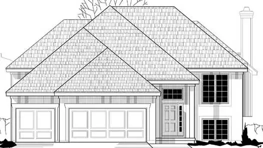 Traditional house plans 21-778 - front exterior, 1,564 sq ft, 2 bed, 2 bath house plans | Monster House Plans