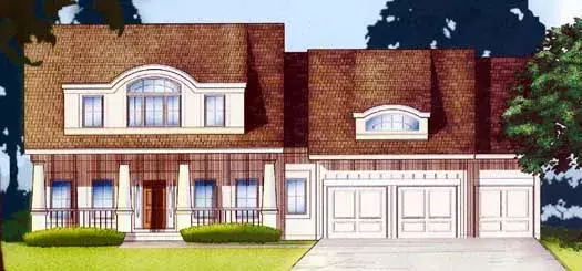 Bungalow house plans 21-789 - front exterior, 5,764 sq ft, 5 bed, 5 bath house plans | Monster House Plans