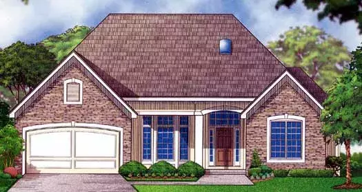 Southern house plans 21-798 - front exterior, 2,845 sq ft, 4 bed, 3 bath house plans | Monster House Plans