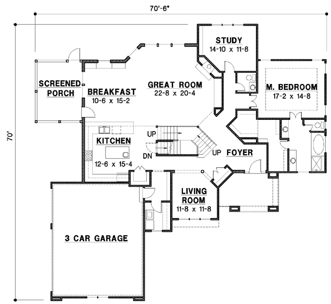 Main Floor Plan: 21-805
